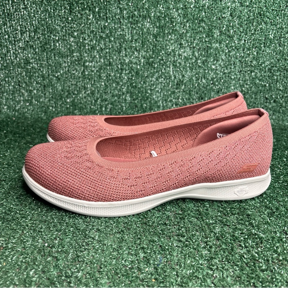 NEW Skechers Gogo Mat Step Lite Womens Size 9.5 WIDE Pink Glitter 136317W - Picture 3 of 10